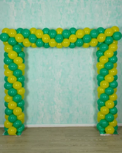 Spiral Square Balloon Arch