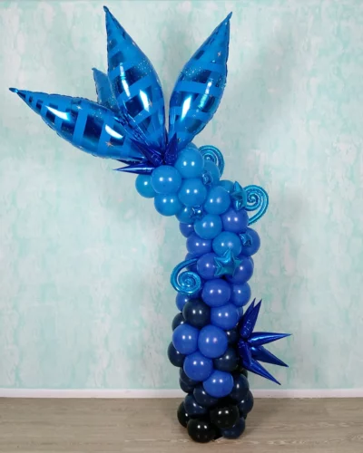 Alien Blue Column with Decoration