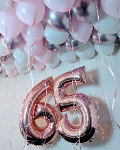 Helium Foil Numbers and Ceiling Balloons