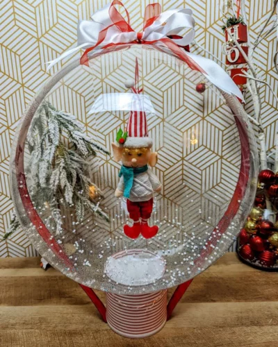 Enchanted Holiday Elf Snow Globe