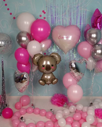 Pink Set with Foil Balloons