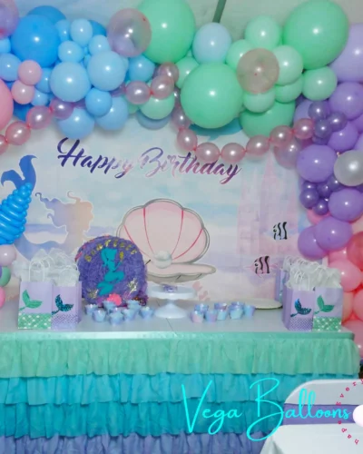 Mermaid Balloon Half Arch