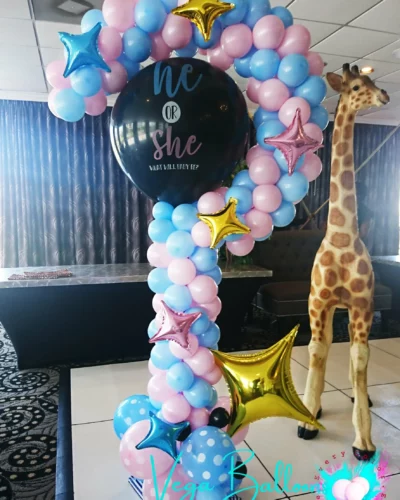 Question Mark Centerpiece with Large Balloon