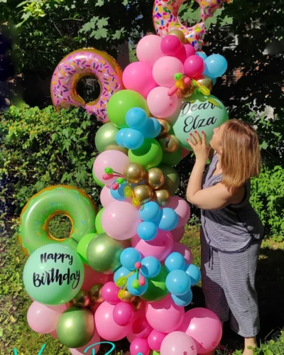 Half Arch with Foil Balloons