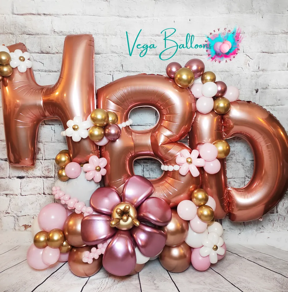 happy birthday big foil letter balloons