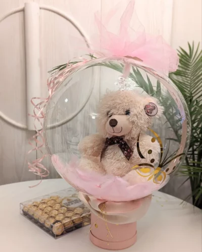 Blissful Bear Bubble Bouquet