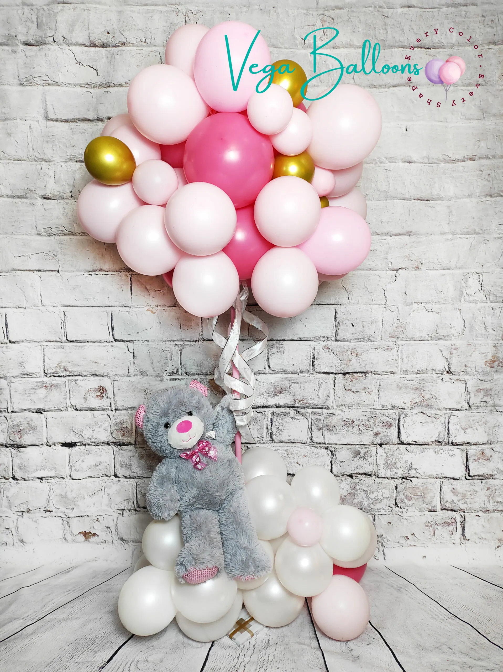 teddy bear on a cloud centerpiece