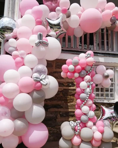 Pink Garland with Number