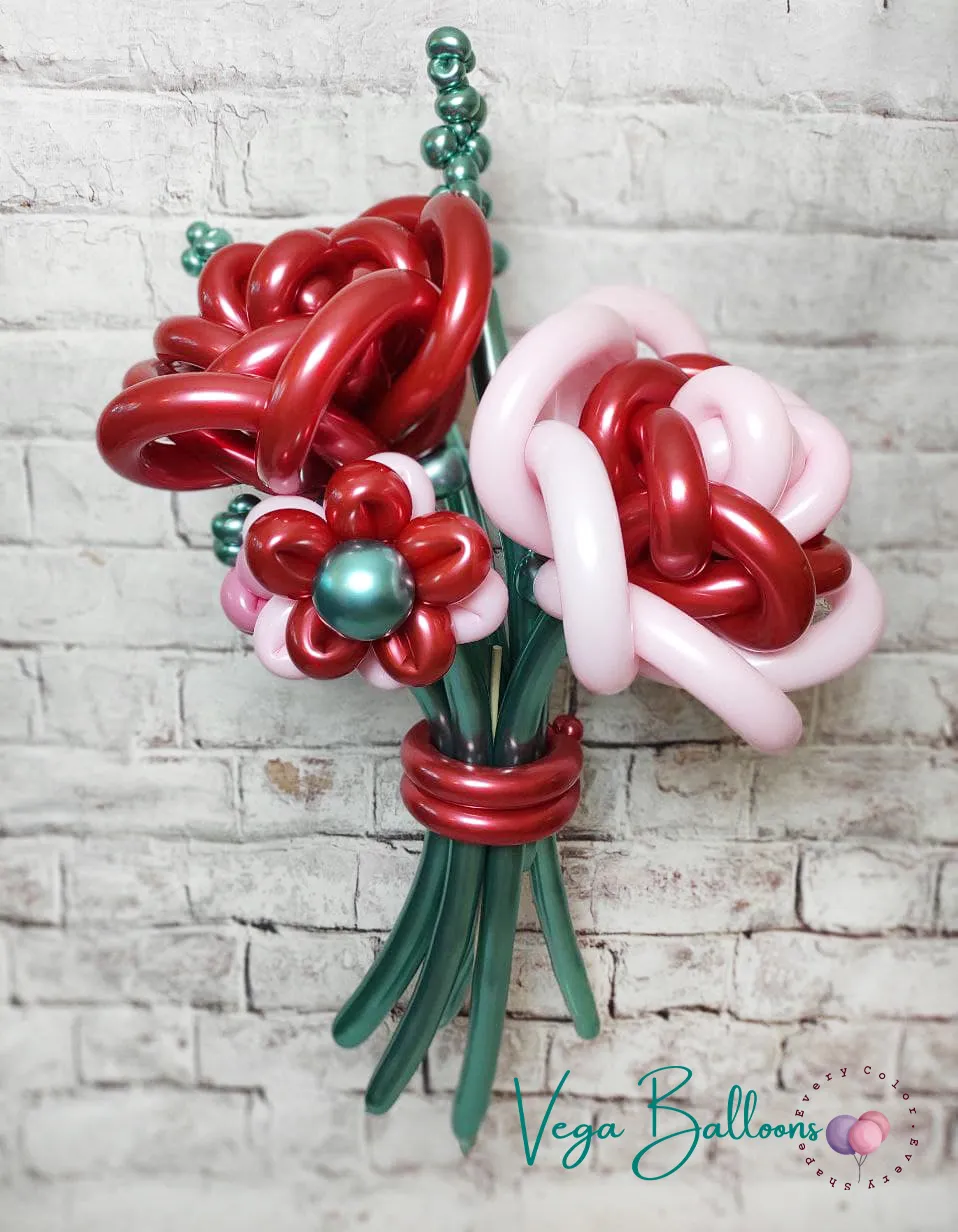 crafted roses balloons