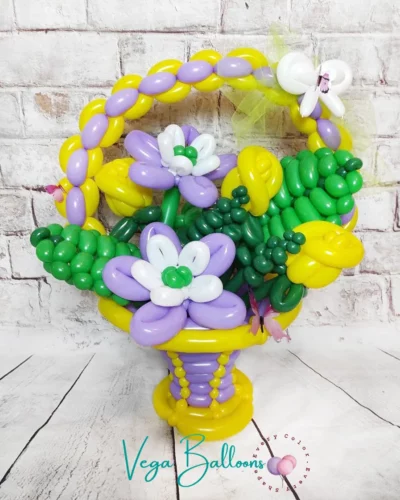 Big Balloon Flower Basket