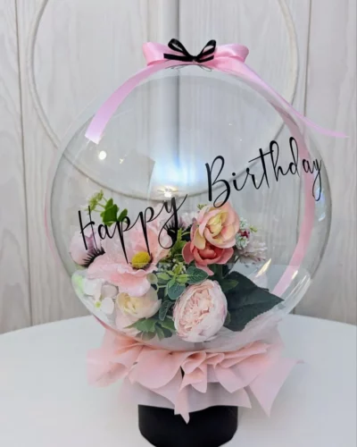 Blush Garden Birthday Bubble