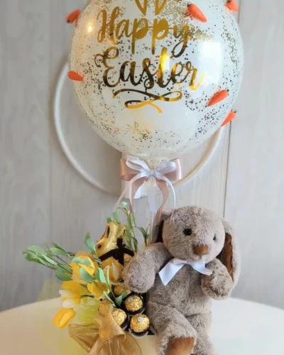 Golden Greetings Easter Basket – $80